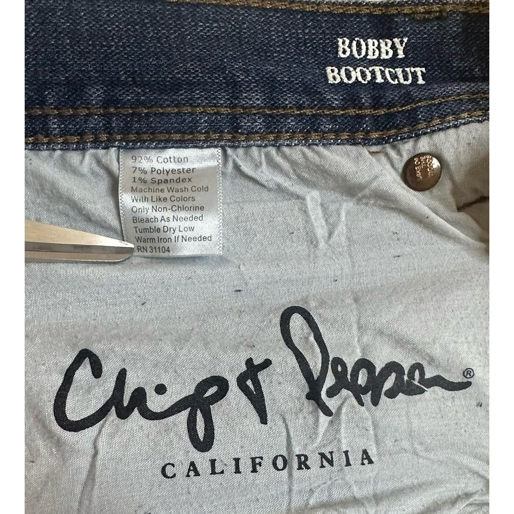 CHIP & PEPPER BOBBY BOOTCUT Men's Jeans 38x32 Blue Denim - Picture 8 of 9